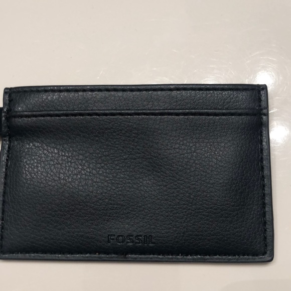 FOSSIL mini wallet navy blue with LIPS 👄 - Picture 4 of 5